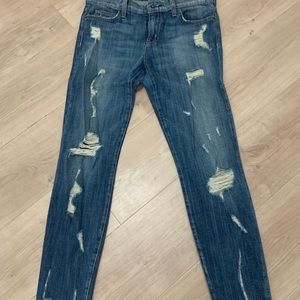 Current/Elliott Distressed Denim Jeans 27